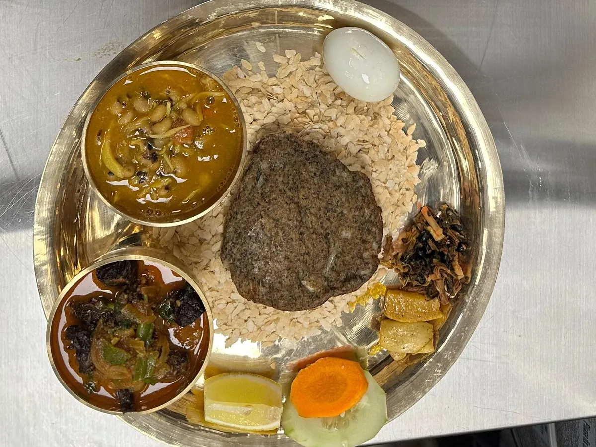 Buff Newari Khaja Set — Taste of Nepal at The Khukuri Restaurant Bar & Grill, Harrisburg, PA